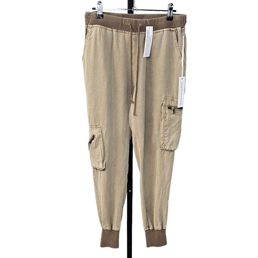 Revolve Young Fabulous & Broke Women's Cargo Tencel Joggers Size XS NWT